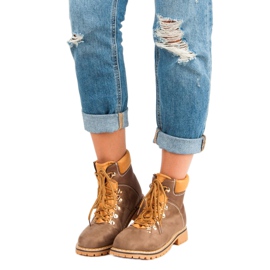 Braune Damen Wanderschuhe 1