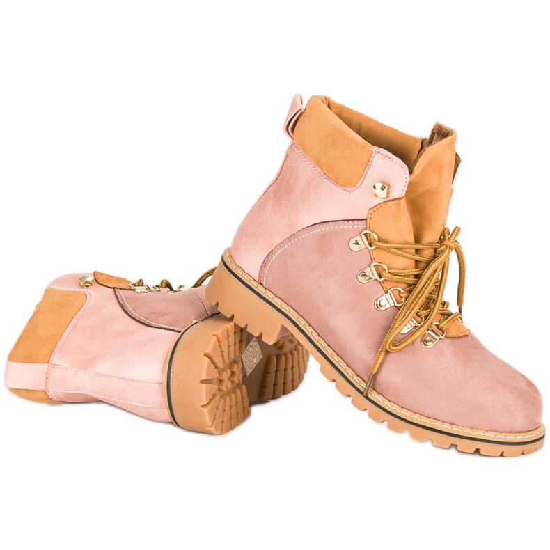 Rosa Wanderschuhe für Damen 2