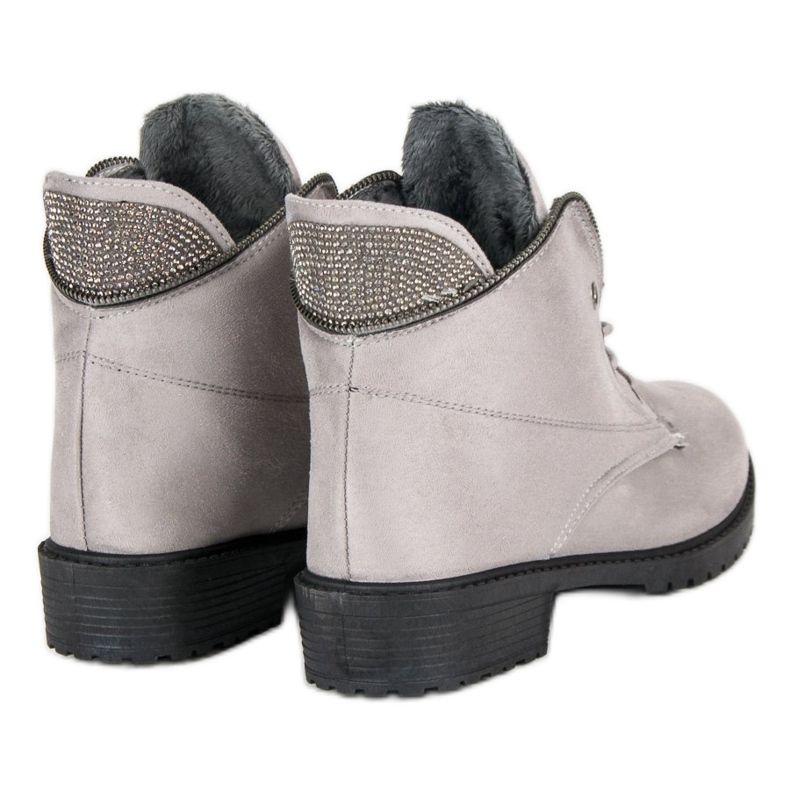 Balada Graue gebundene Stiefeletten 1
