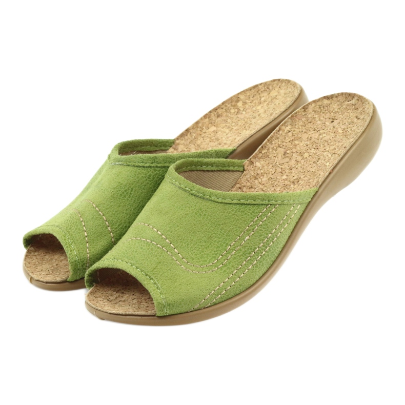 Befado Damenschuhe Hausschuhe 254D021 Hausschuhe grün 4