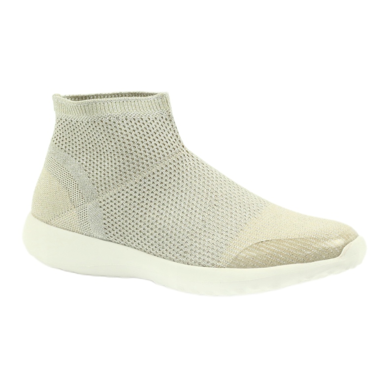 American Club Amerikanische Sportschuhe für Damen 17044 beige silber- gelb 1