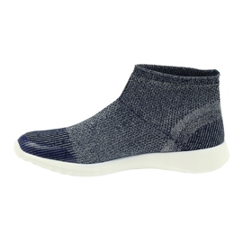 American Club Frauen Sportschuhe 17044 Marineblau/Silber 2