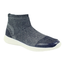 American Club Frauen Sportschuhe 17044 Marineblau/Silber 1