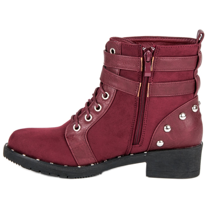 Clowse Modische Arbeitsstiefel rot 1