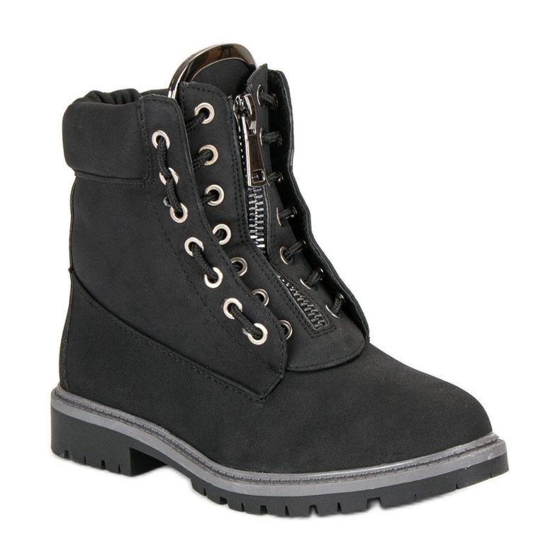 Schwarze Wanderschuhe für Damen 1