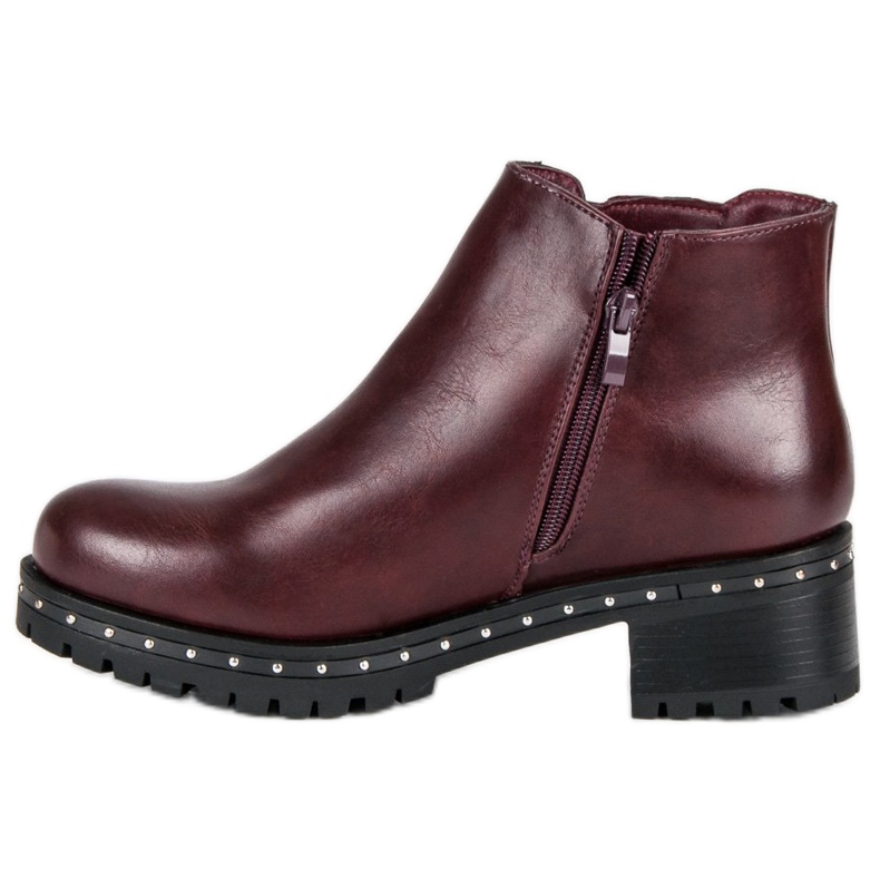 Anesia Paris Jodhpurstiefel mit hohen Absätzen rot 1
