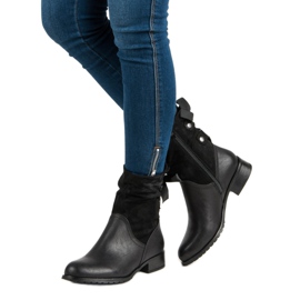 Forever Folie Modische schwarze Stiefel 1
