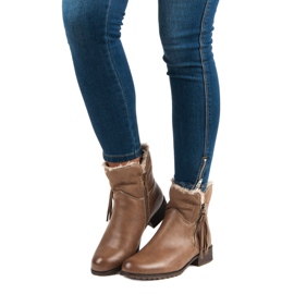 Forever Folie Warme Damenstiefel braun 1