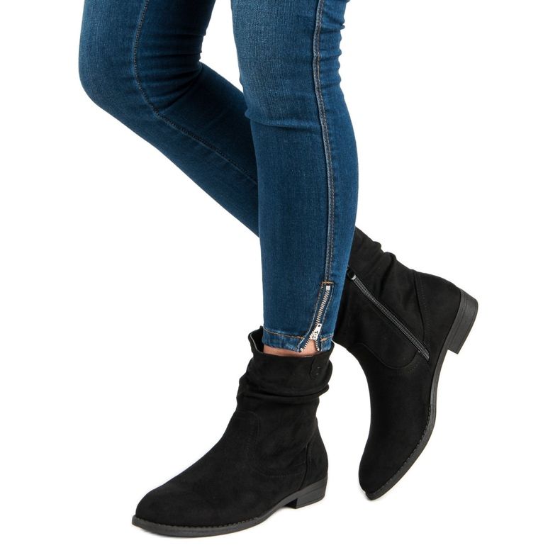 Groto Gogo Wildlederstiefel für Damen schwarz 1