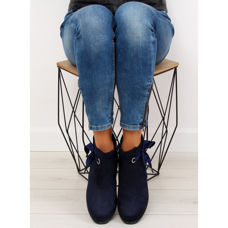 Warme Jodhpur-Stiefel, marineblau XY-528 Blue 1