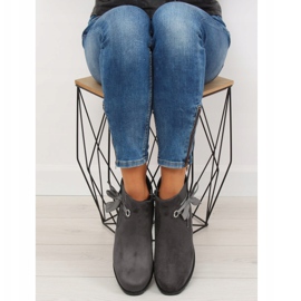 Graue Warme Jodhpur-Stiefel XY-528 Grau 1