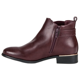 Anesia Paris Bordeauxrote Chelsea-Stiefel 1