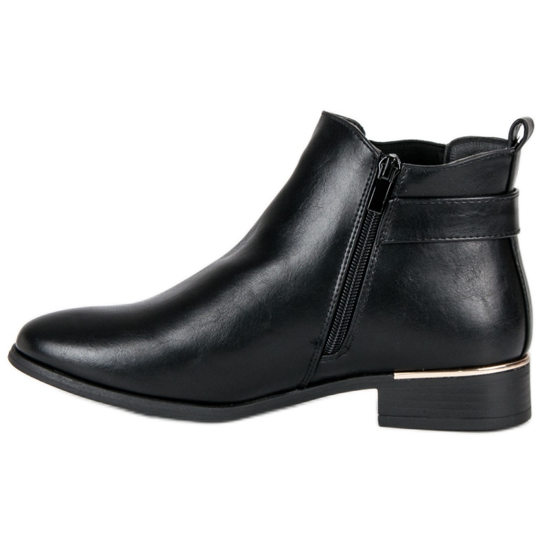 Anesia Paris Schwarze Chelsea-Stiefel 1