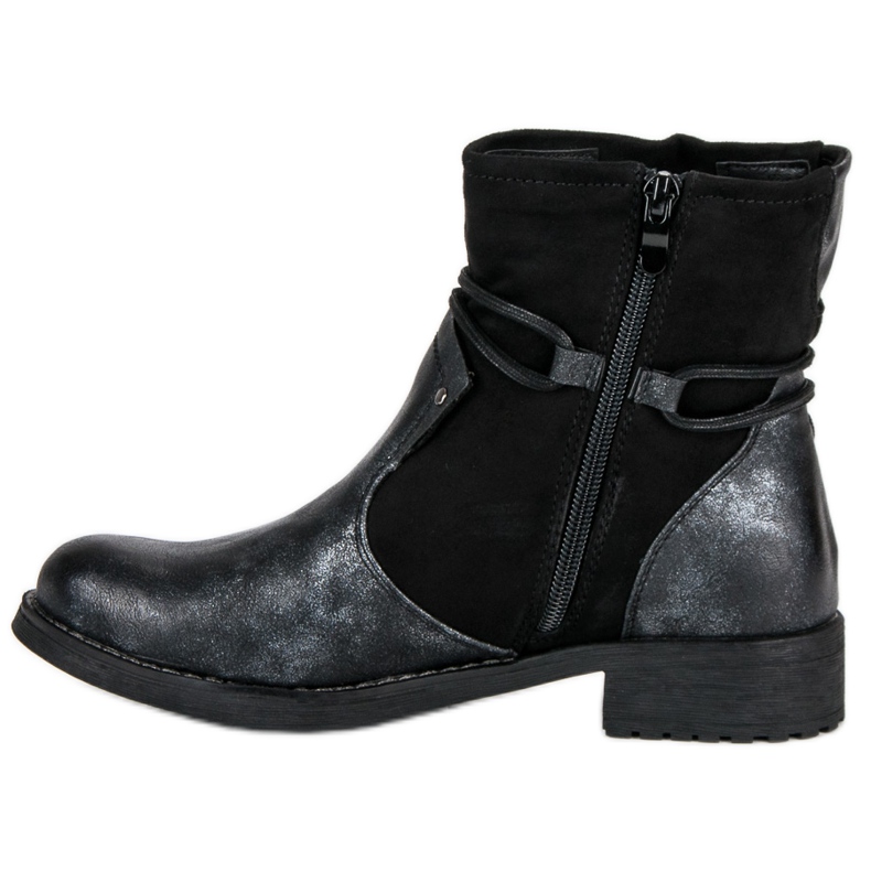 Forever Folie Modische Stiefel für den Herbst schwarz 1