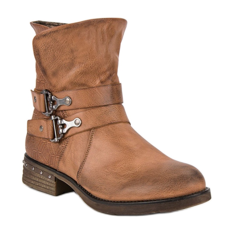 Forever Folie Braune Arbeiterstiefel 1