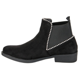 Chelsea-Stiefel aus Wildleder schwarz 1