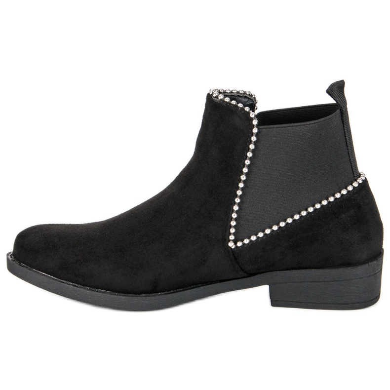 Chelsea-Stiefel aus Wildleder schwarz 1