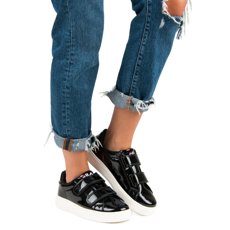 Fila Upstage Velcro Low Wmn schwarz 1