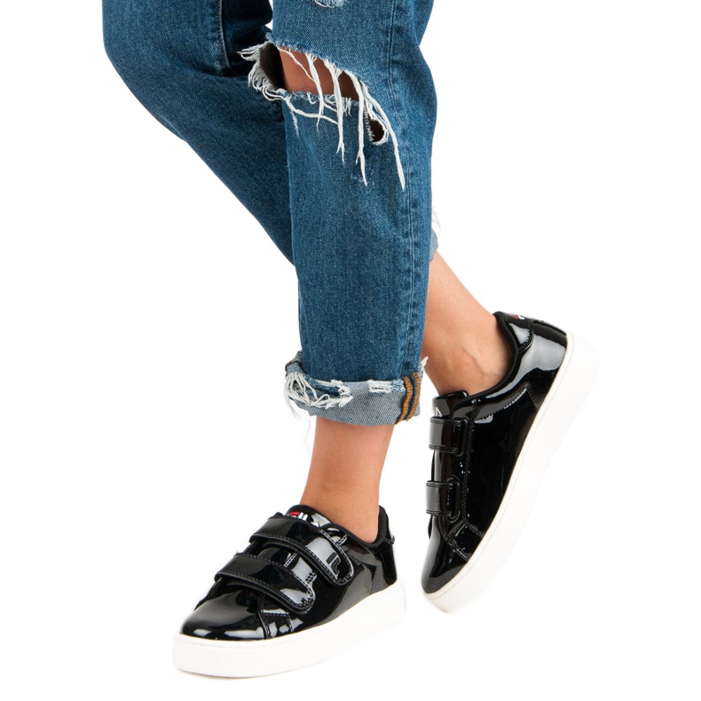 Fila Upstage Velcro Low Wmn schwarz 2