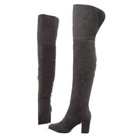 Graue High Heels 539-1 Grau 1