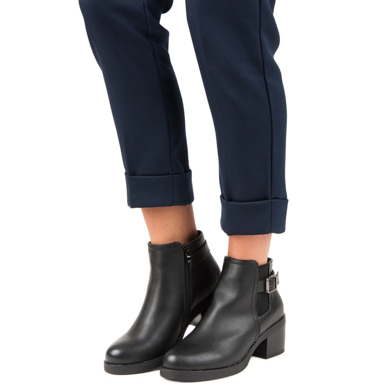 Anesia Paris Bequeme Chelsea-Boots schwarz 1