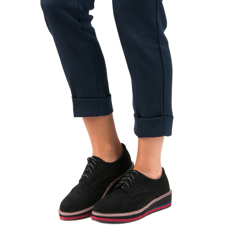 Wildlederschuhe Schraubstöcke schwarz 1