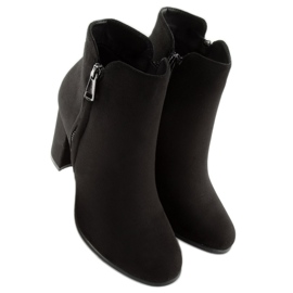 Schwarze Stiefeletten KL-335 schwarz 2