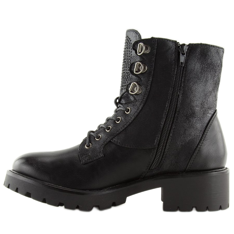 Schwarze Stiefel für Damen 1621 Schwarz 2