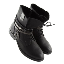 Schwarz Damen Stiefel schwarz BH52-KB schwarz 2