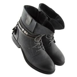 Grau Damen Stiefel grau BH52-KB grau 2