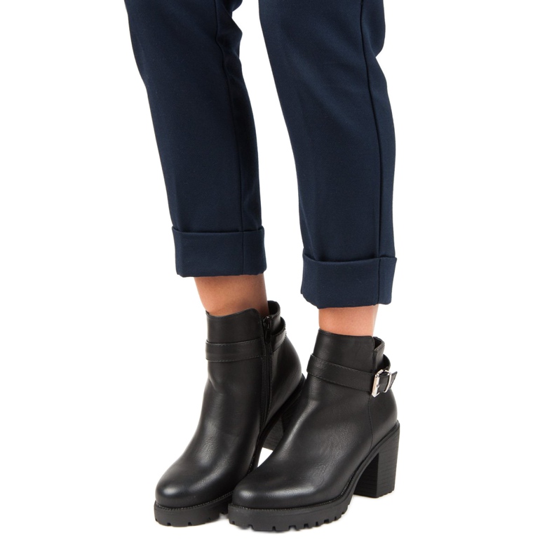 Kayla Jeden Tag schwarze Stiefel 1