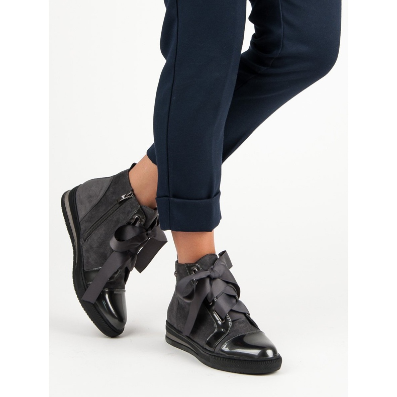 Filippo Stylische Sneaker über dem Knöchel grau 2