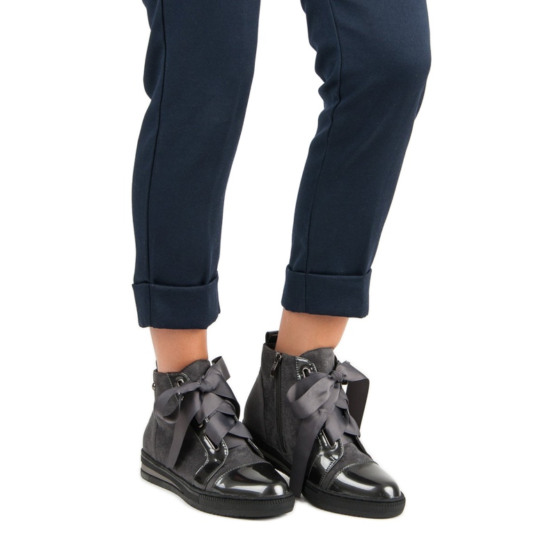 Filippo Stylische Sneaker über dem Knöchel grau 1