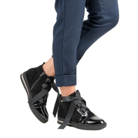 Filippo Stylische Sneaker über dem Knöchel schwarz 2