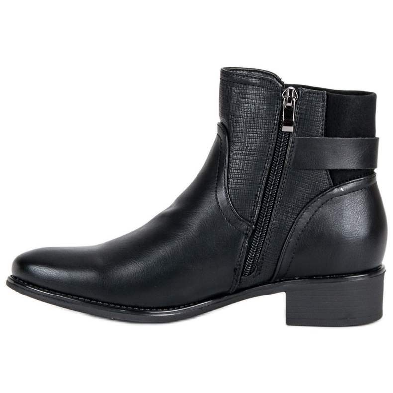 Filippo Bequeme Booties Jodhpur-Stiefel schwarz 1
