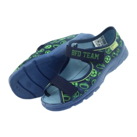 Befado Kinderschuhe Sandalen Hausschuhe 969x124 grün navy blau 4