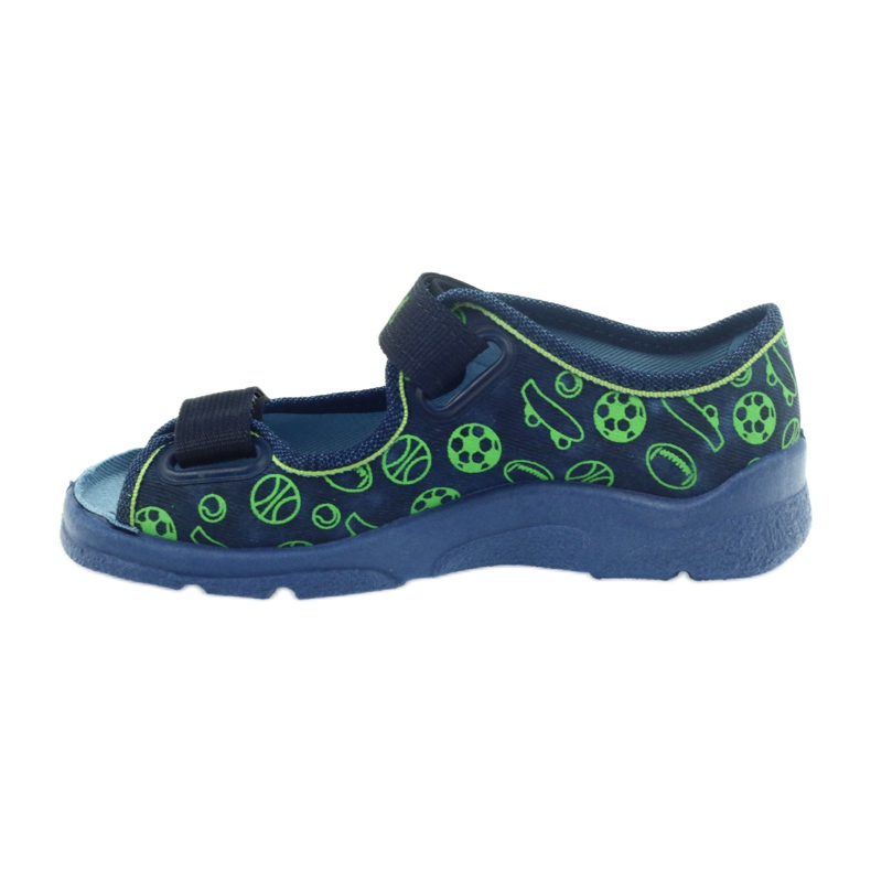 Befado Kinderschuhe Sandalen Hausschuhe 969x124 grün marineblau 2