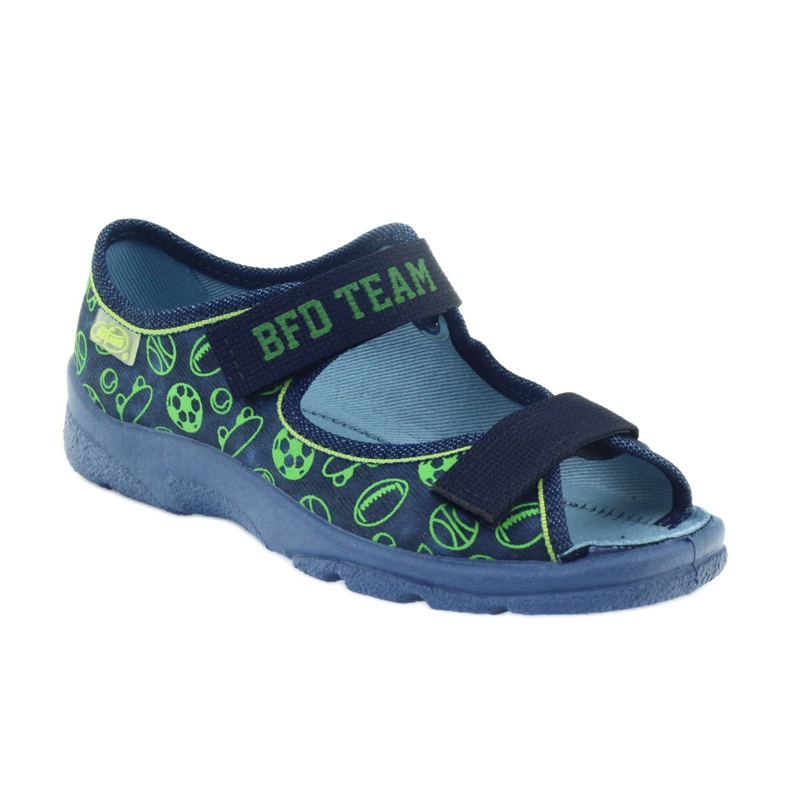 Befado Kinderschuhe Sandalen Hausschuhe 969x124 grün navy blau 1