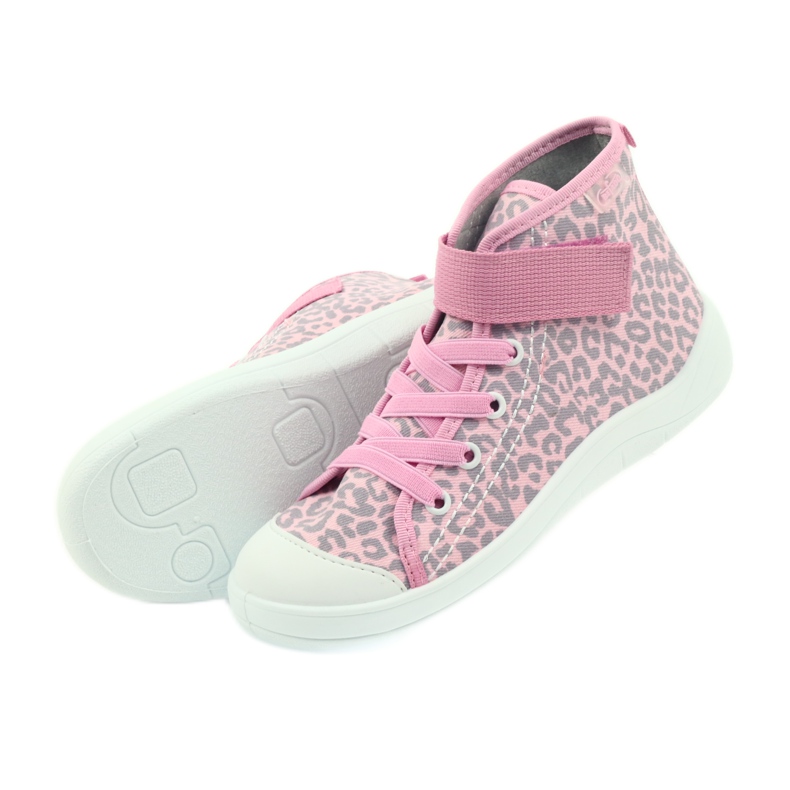 Befado Kinderschuhe Turnschuhe 268x057 rosa grau 4
