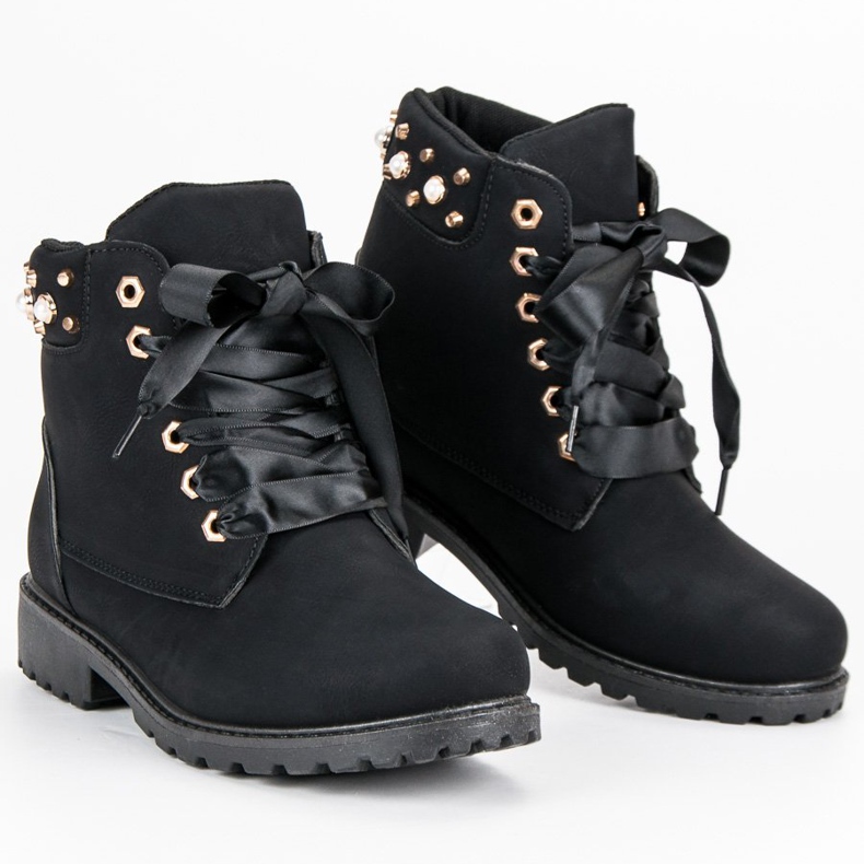 McKey Schwarze Casual Trapper 1