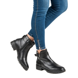 Vices Niedrige Stiefel mit Schnalle schwarz 1