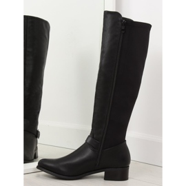 Damen Stiefel schwarz PE179P schwarz 2