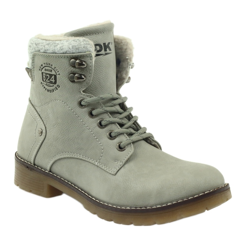 Grau gebundene Stiefel DK2025 1