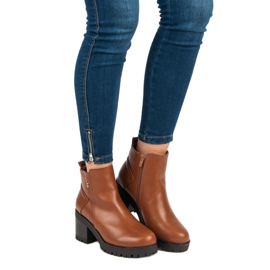 Kamel High Heels braun 2