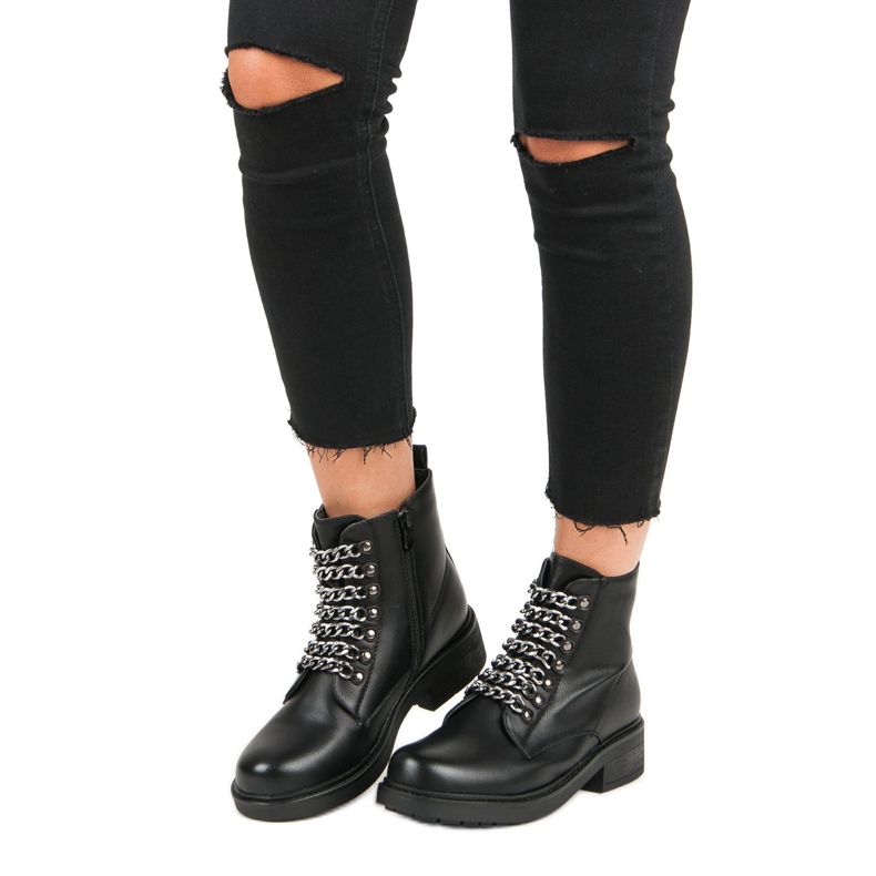 Rock schwarze Stiefel 1