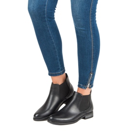 Low Booties Jodhpur-Stiefel schwarz 1