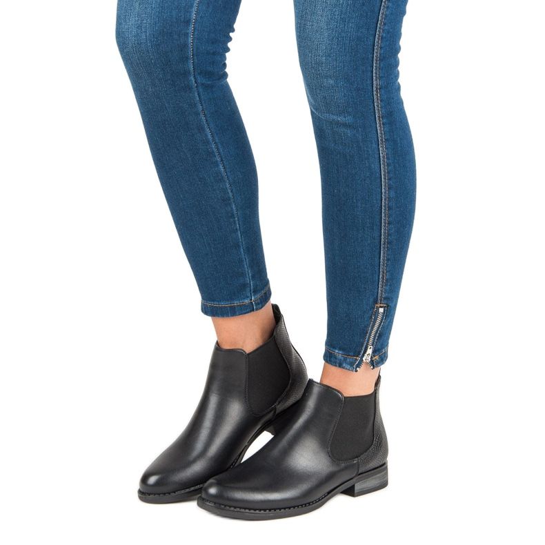 Low Booties Jodhpur-Stiefel schwarz 1