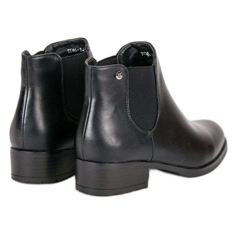 Vices Schwarze Chelsea Boots Laster 1