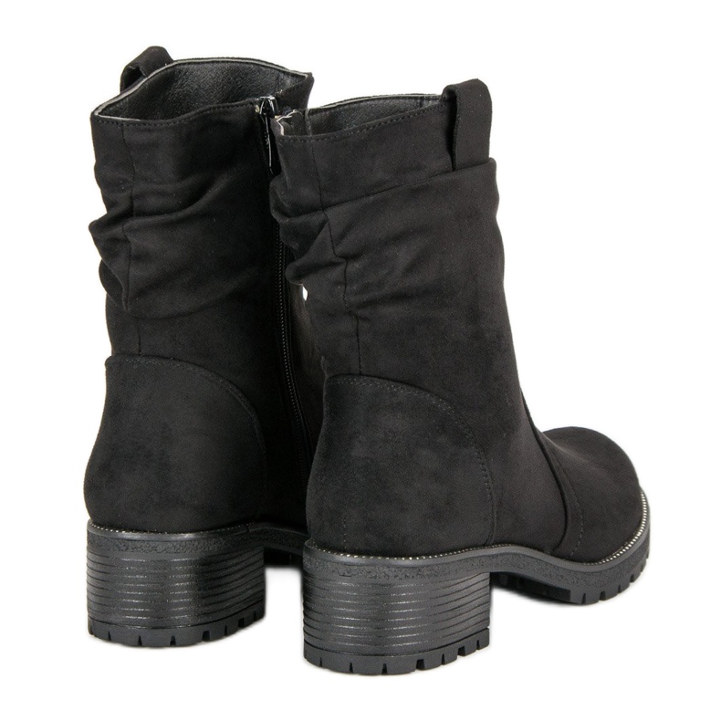 Lucky Shoes Wildleder Arbeiter schwarz 1