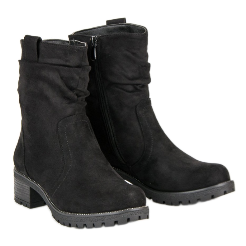 Lucky Shoes Wildleder Arbeiter schwarz 2